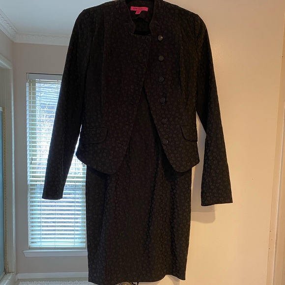 Vintage Betsey Johnson Black Daisy Suit - Picture 2 of 14